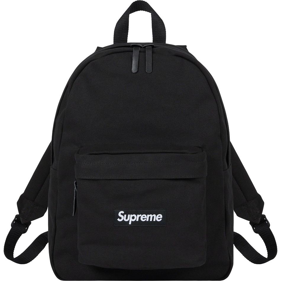 Bolsas Supreme Canvas Backpack Negras | Supreme 465AP